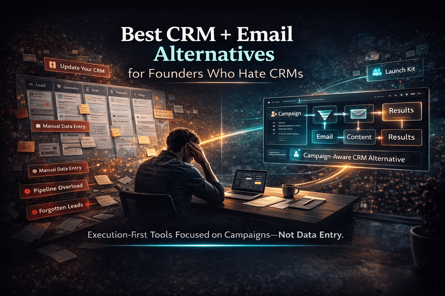 Best CRM + Email Alternatives for Founders Who Hate CRMs
