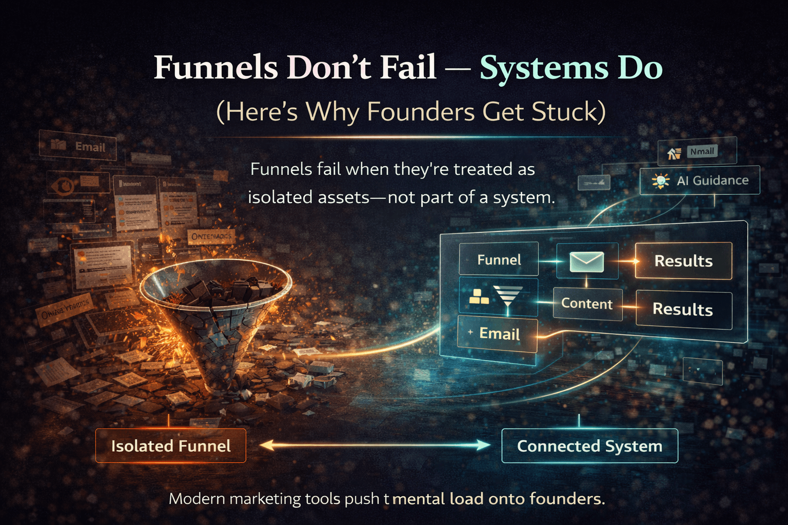 Funnels Don’t Fail — Systems Do (Here’s Why Founders Get Stuck)