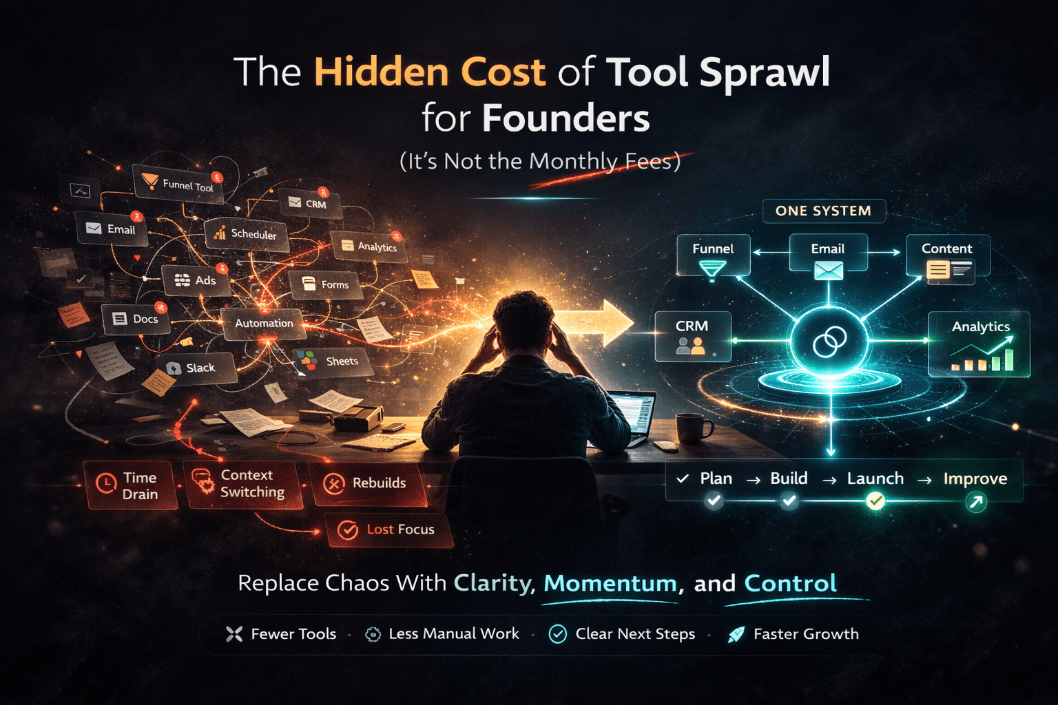 The Hidden Cost of Tool Sprawl for Founders (It’s Not the Monthly Fees)