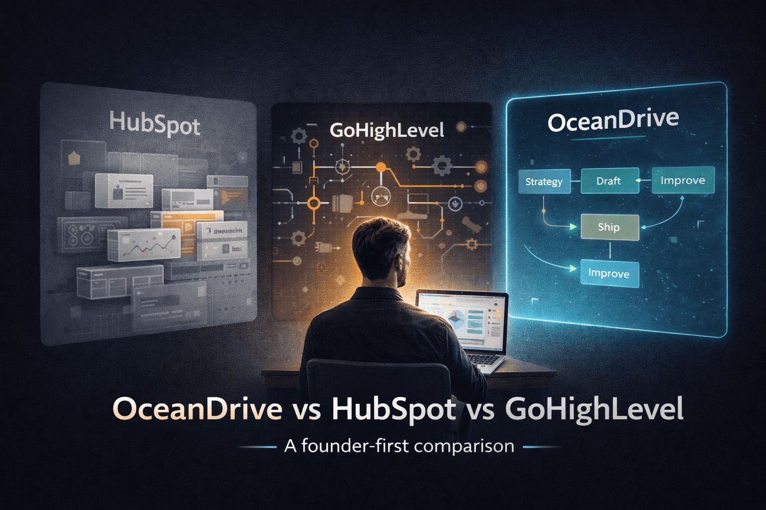 OceanDrive vs HubSpot vs GoHighLevel: A Founder-First Comparison
